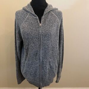 Theory Zip Up Knit Hoodie